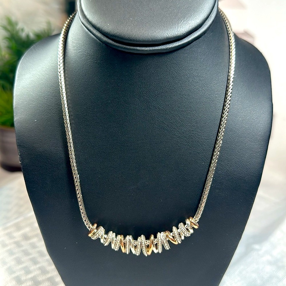Brighton Collectibles Necklace Silver Gold Neptunes Rings